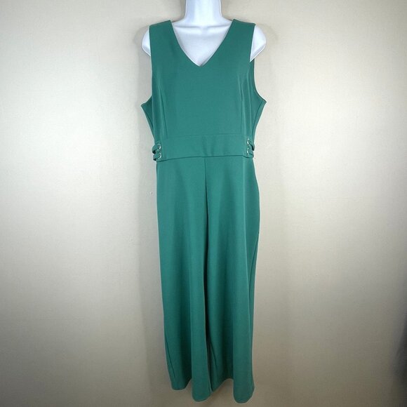 Apt 9 Cropped Jumpsuit Womens Large Sleeveless Holiday Night Out Wedding Guest - Picture 1 of 12